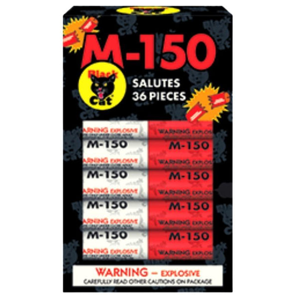 M-150 | 36 Shot Single Cracker Noisemaker by Black Cat Fireworks -Shop Online for Cracker Salute™ at Elite Fireworks!