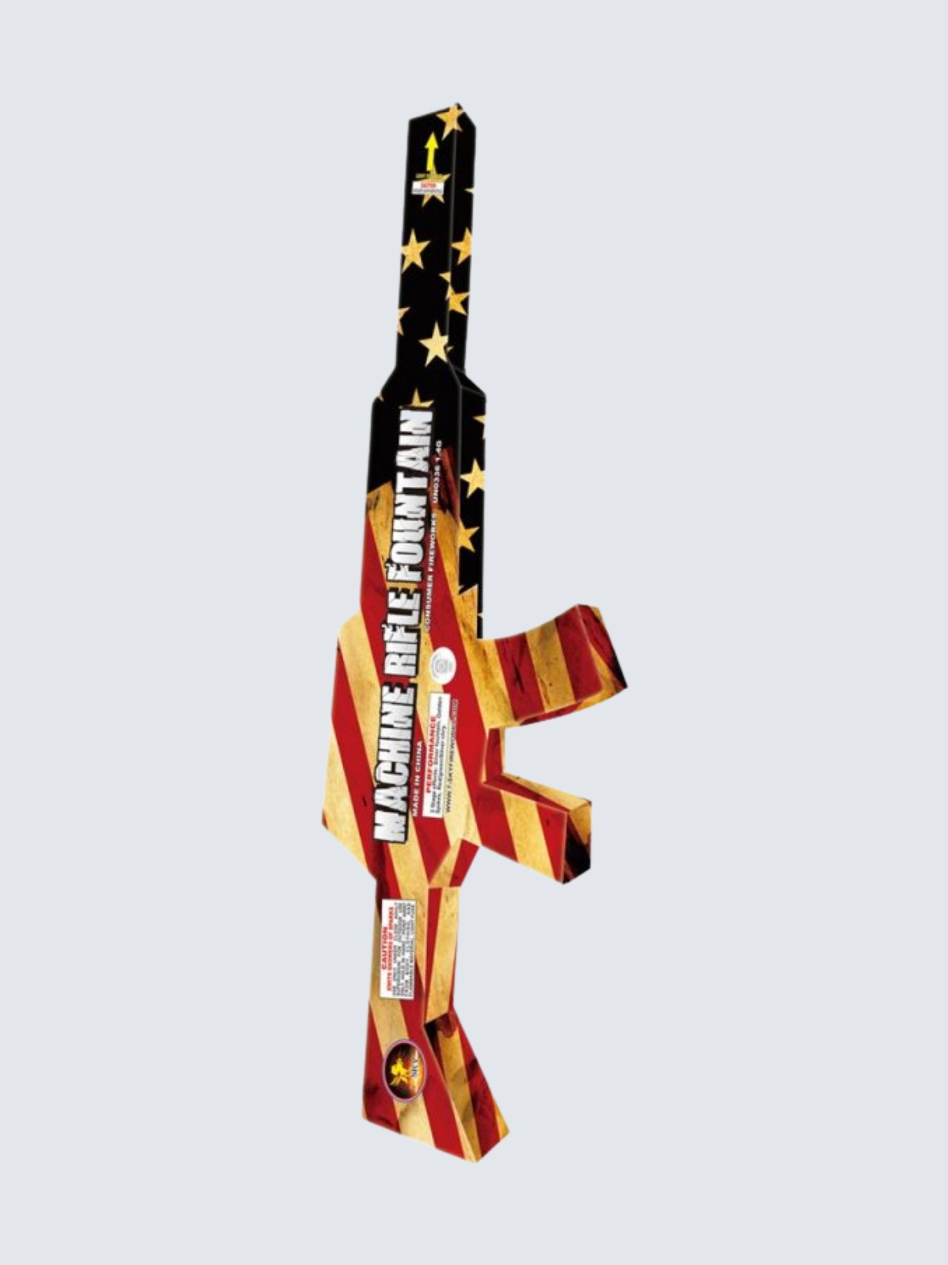 Machine Rifle Fountain | Large Handheld Novelty Fountain Spur™ by T-Sky Fireworks -Shop Online for Large Novelty at Elite Fireworks!