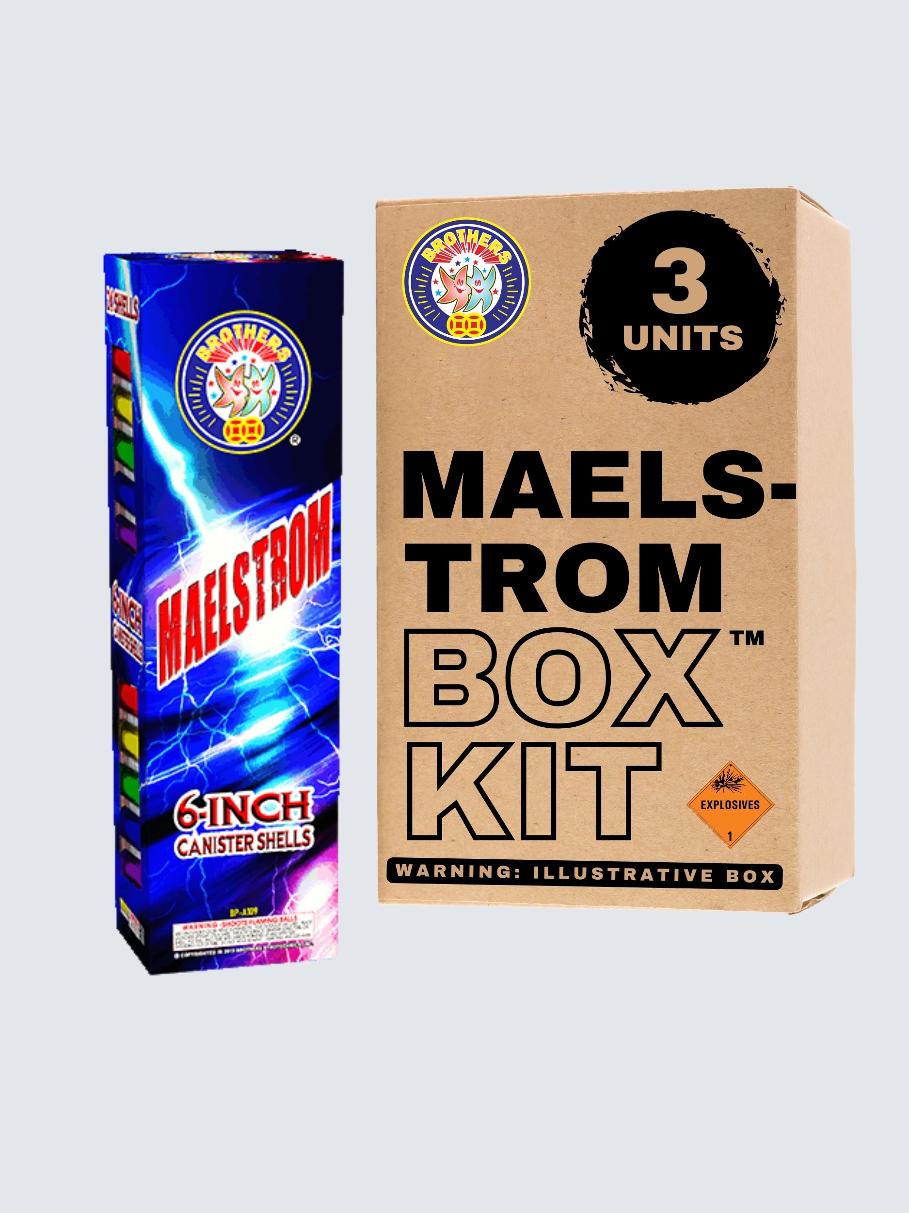 Maelstrom | 24 Break Artillery Shell by Brothers Pyrotechnics -Shop Online for XX-tra Large Canister Kit™ at Elite Fireworks!