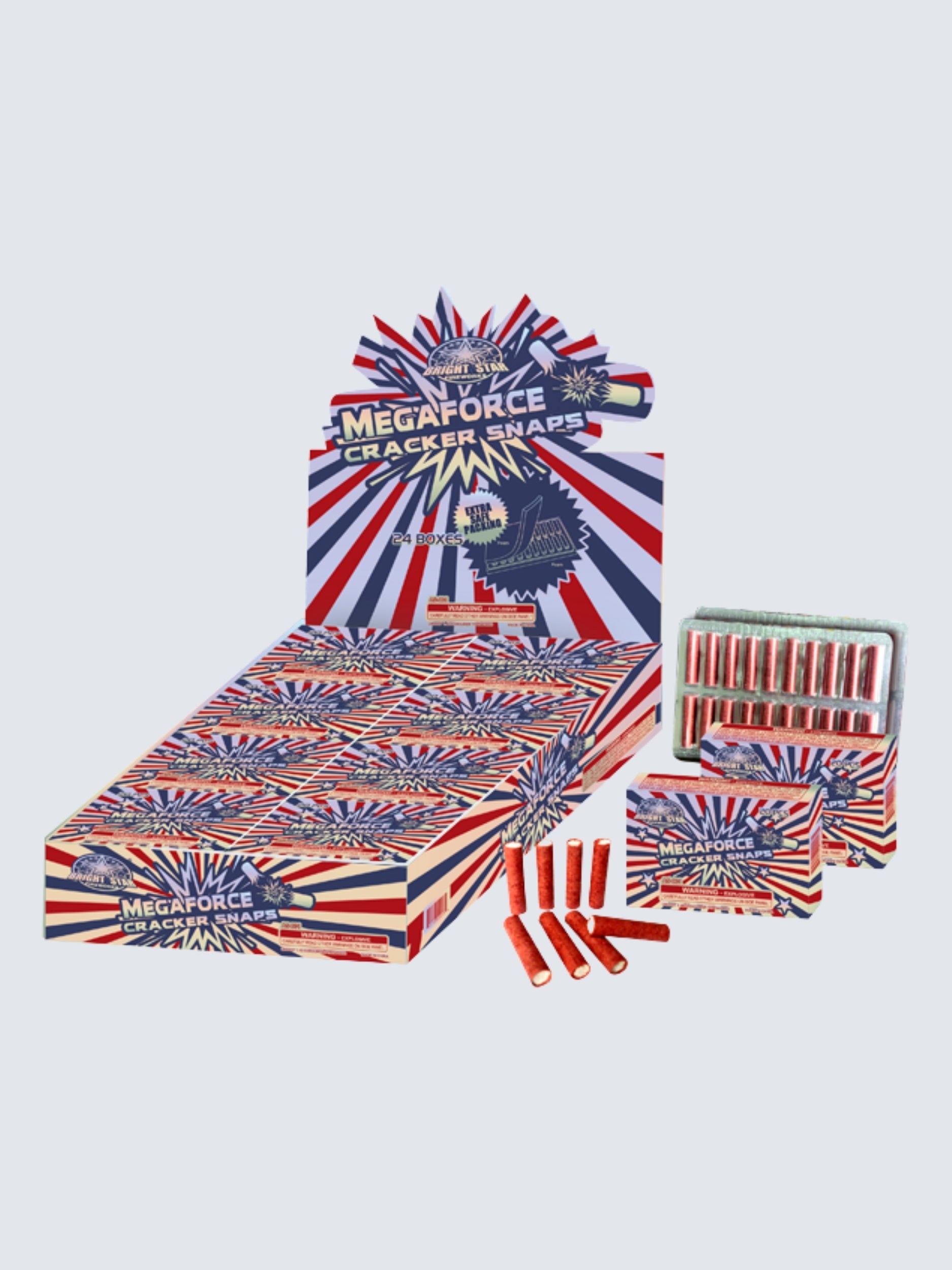 Megaforce Cracker Snaps | 20 Shot Single Snap Noisemaker by Bright Star Fireworks -Shop Online for Large Snapper at Elite Fireworks!