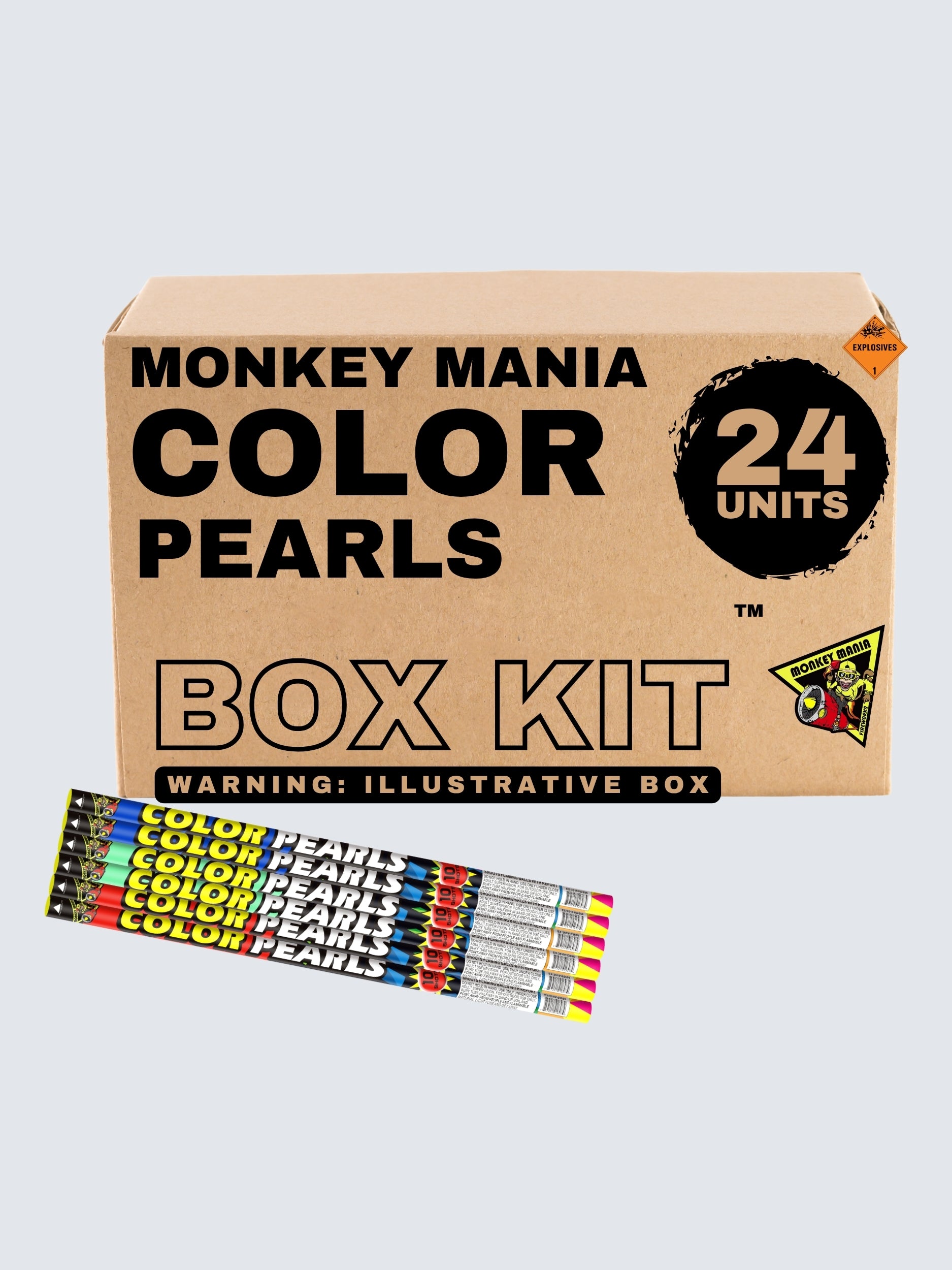 MM Color Pearls | 10 Shot Barrage Candle by Monkey Mania -Shop Online for Standard Candle at Elite Fireworks!