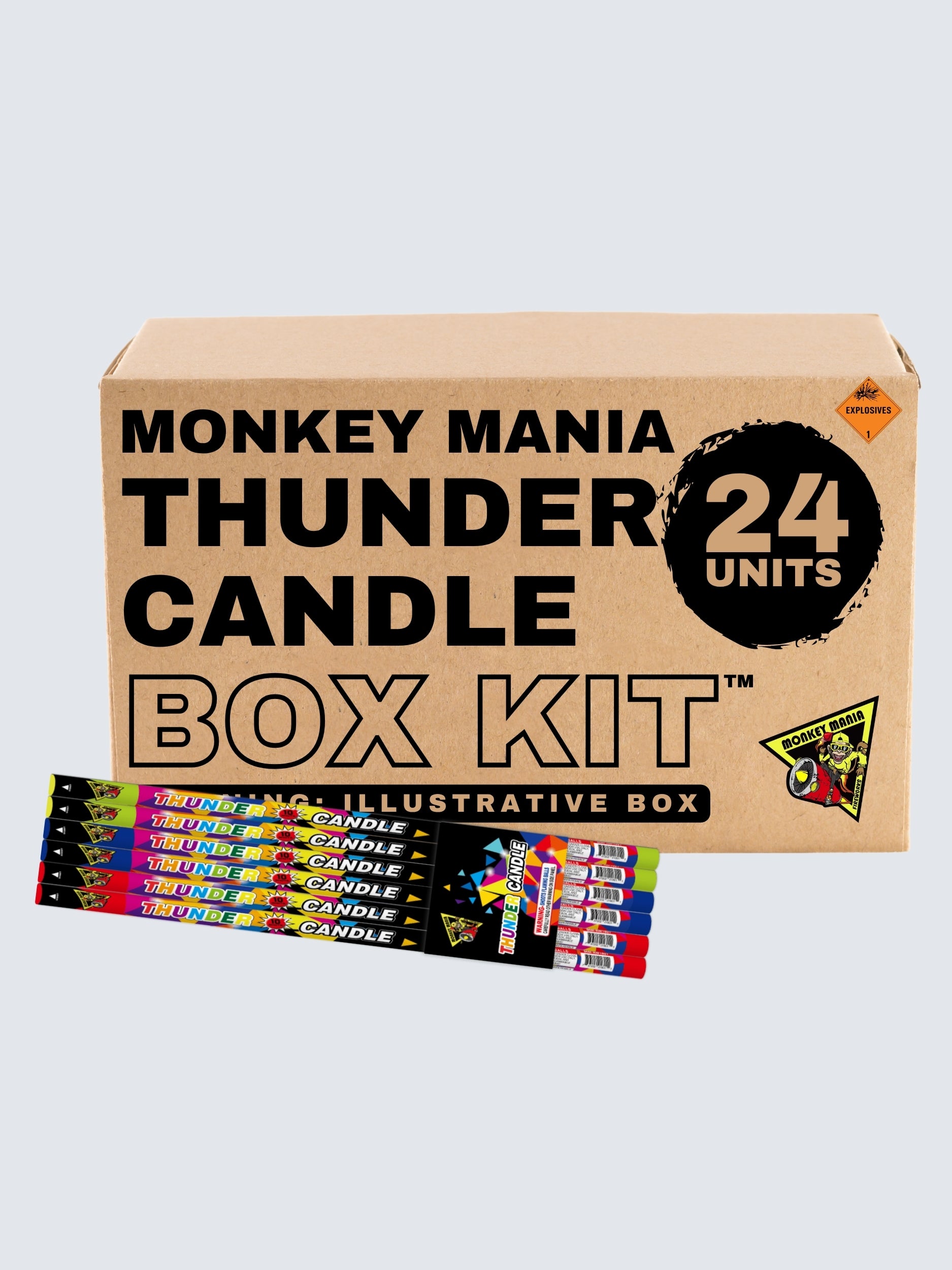 MM Thunder Candle | 10 Shot Barrage Candle by Monkey Mania -Shop Online for Standard Candle at Elite Fireworks!