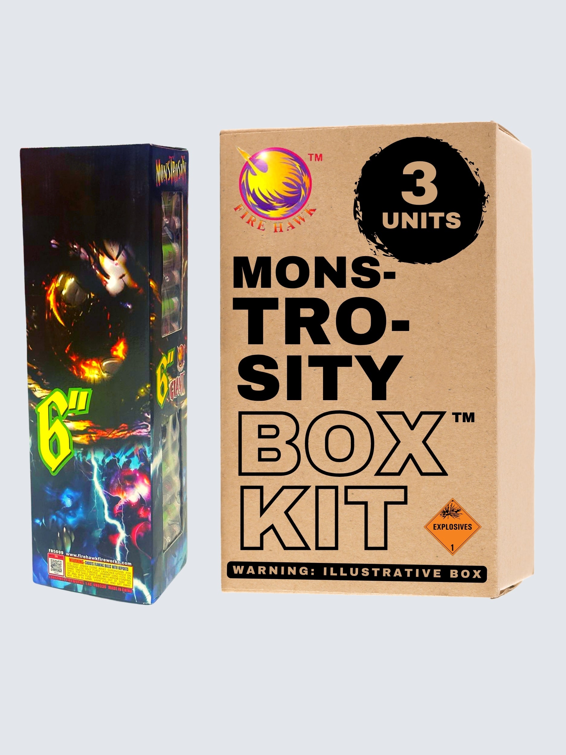 Monstrosity | 24 Break Artillery Shell by Firehawk Fireworks -Shop Online for XX-tra Large Canister Kit™ at Elite Fireworks!