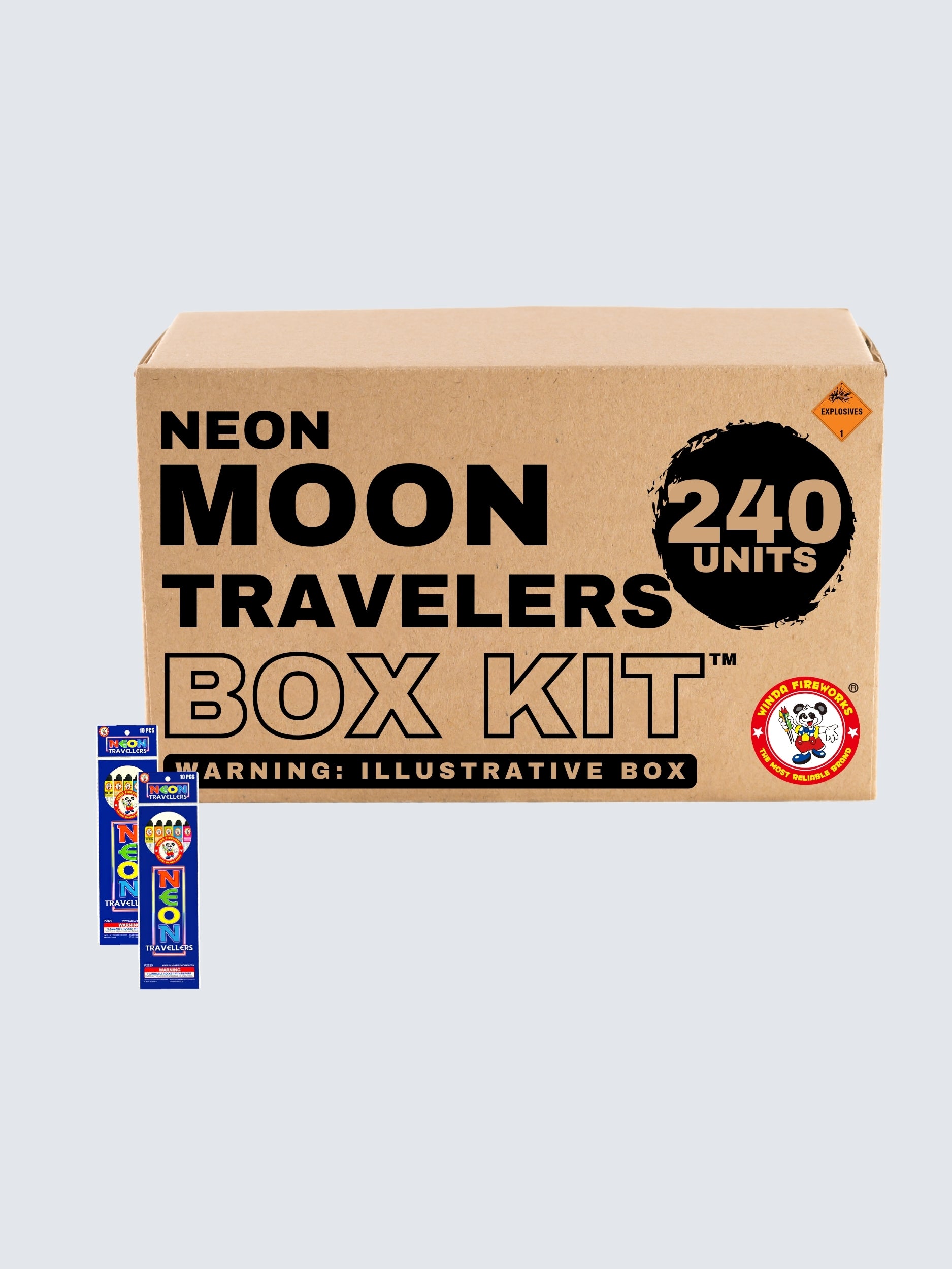 Neon Moon Travelers | 13.5" Rocket Projectile by Winda Fireworks -Shop Online for Standard Rocket at Elite Fireworks!