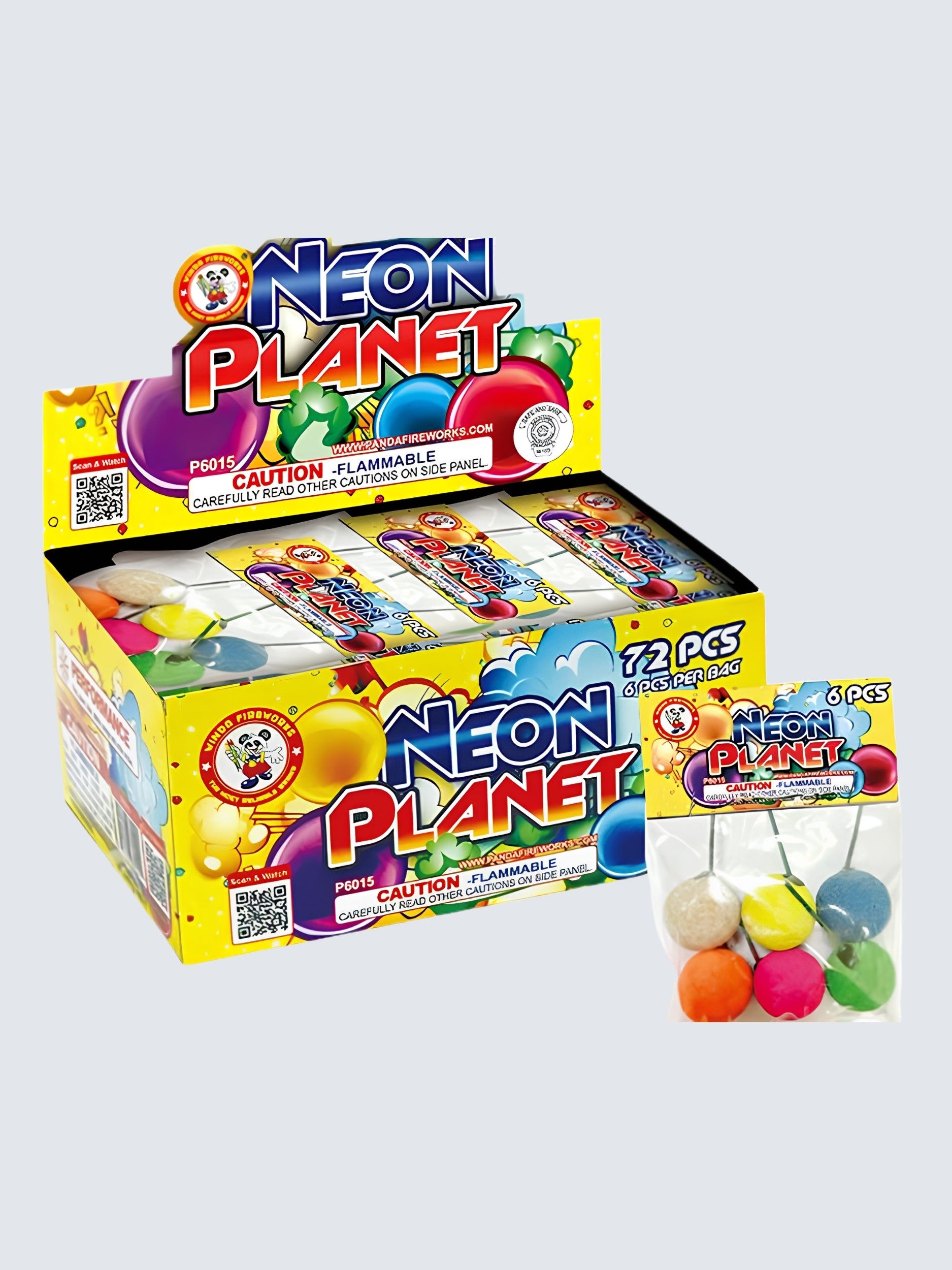 Neon Planet | Six Color Assorted Smoke Gadget by Winda Fireworks -Shop Online for Standard Smoke Bomb at Elite Fireworks!