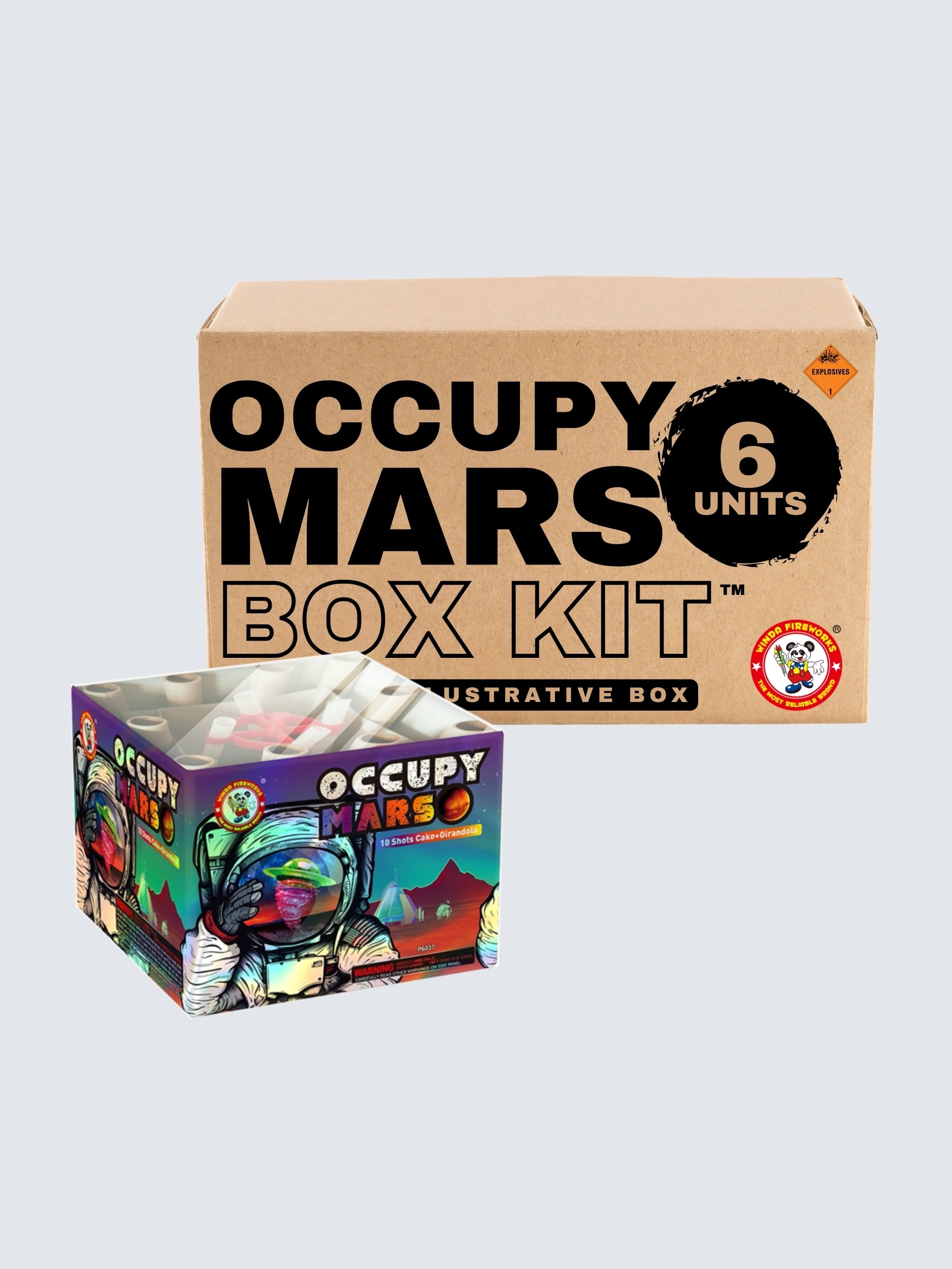 Occupy Mars | 10 Shot Aerial Repeater Girandola by Winda Fireworks -Shop Online for Alloy Cake™ at Elite Fireworks!