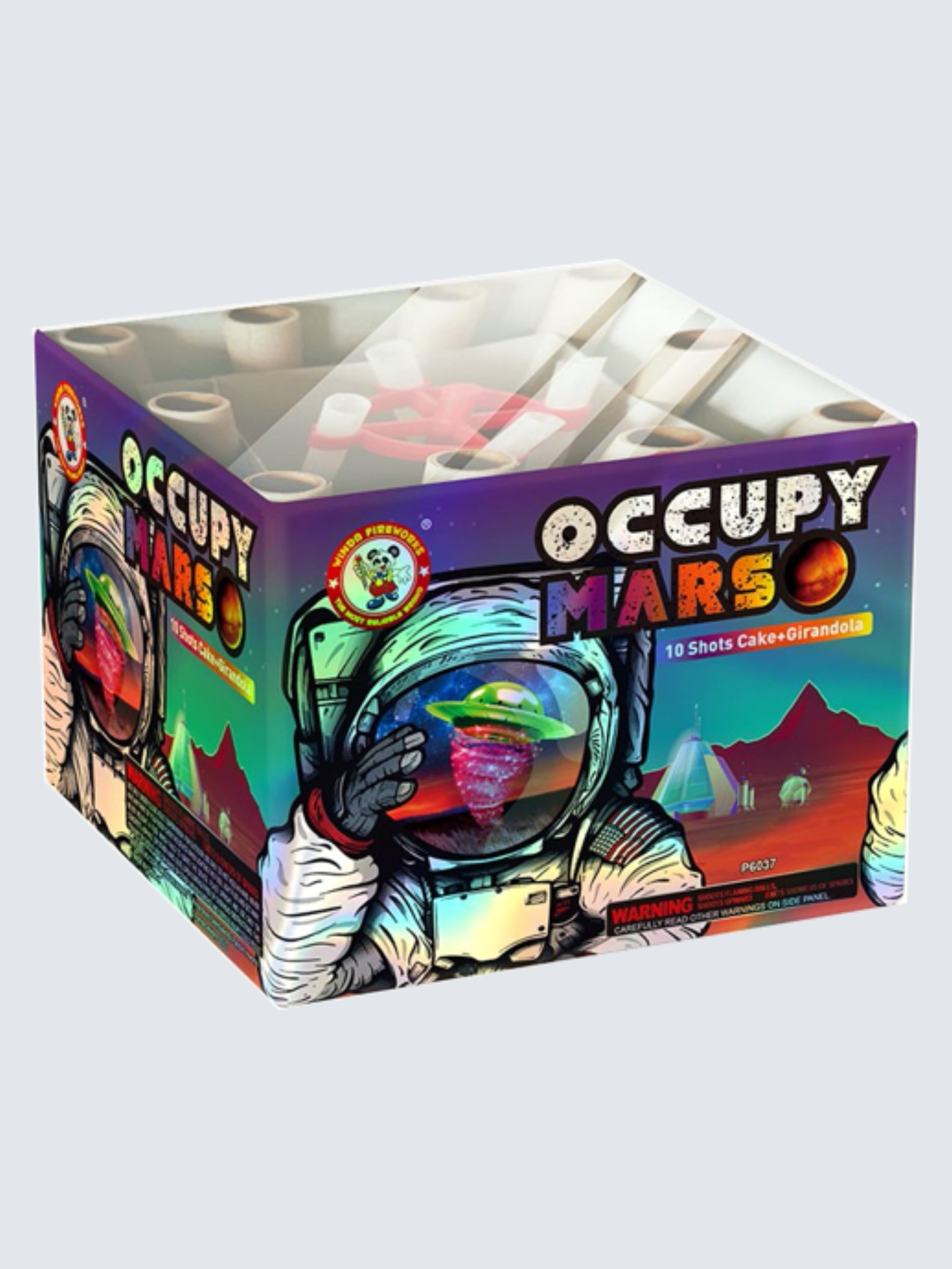 Occupy Mars | 10 Shot Aerial Repeater Girandola by Winda Fireworks -Shop Online for Alloy Cake™ at Elite Fireworks!