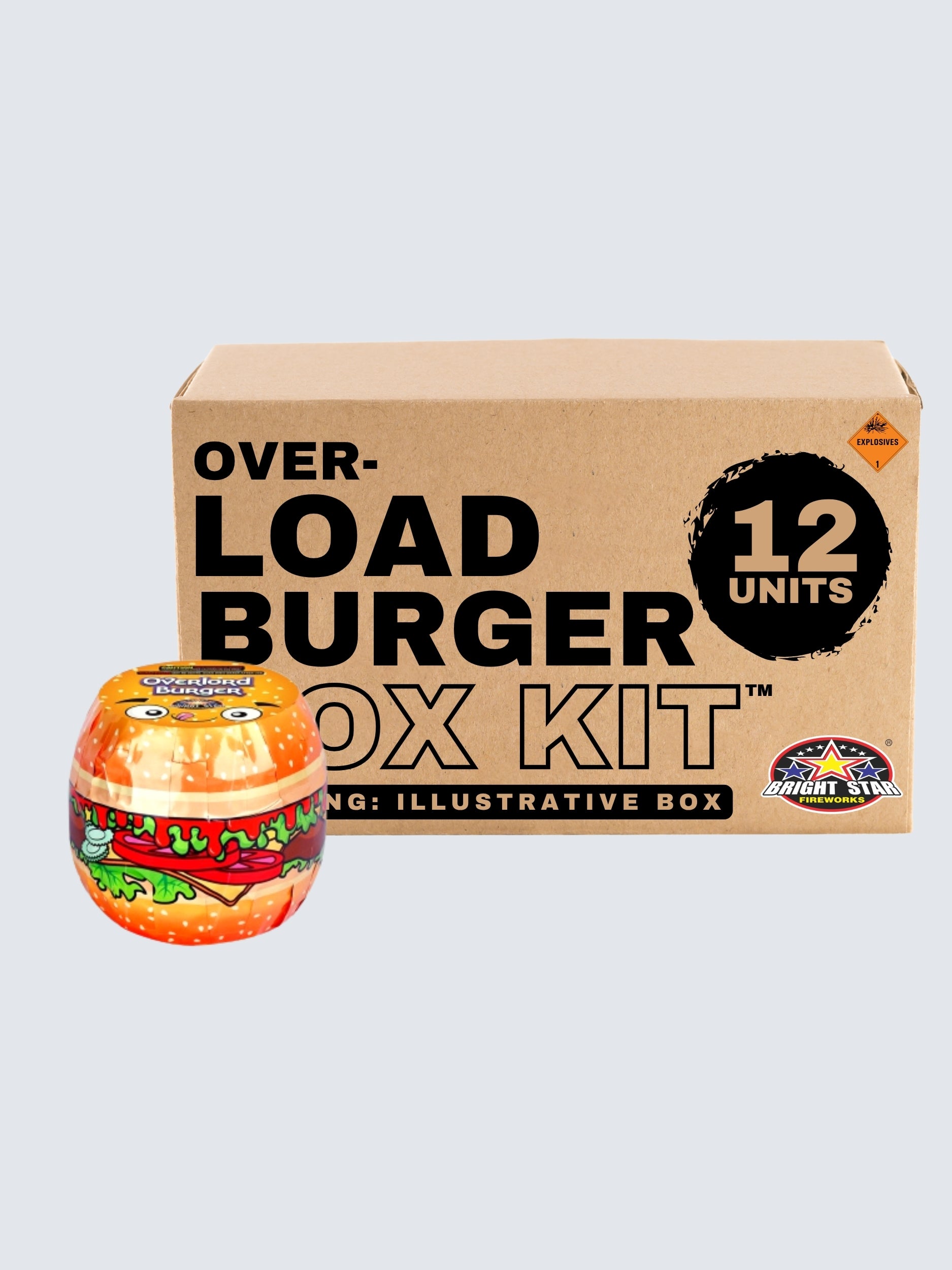 Overload Burger | Standard Shower Fountain Spur™ by Bright Star Fireworks -Shop Online for Standard Fountain at Elite Fireworks!