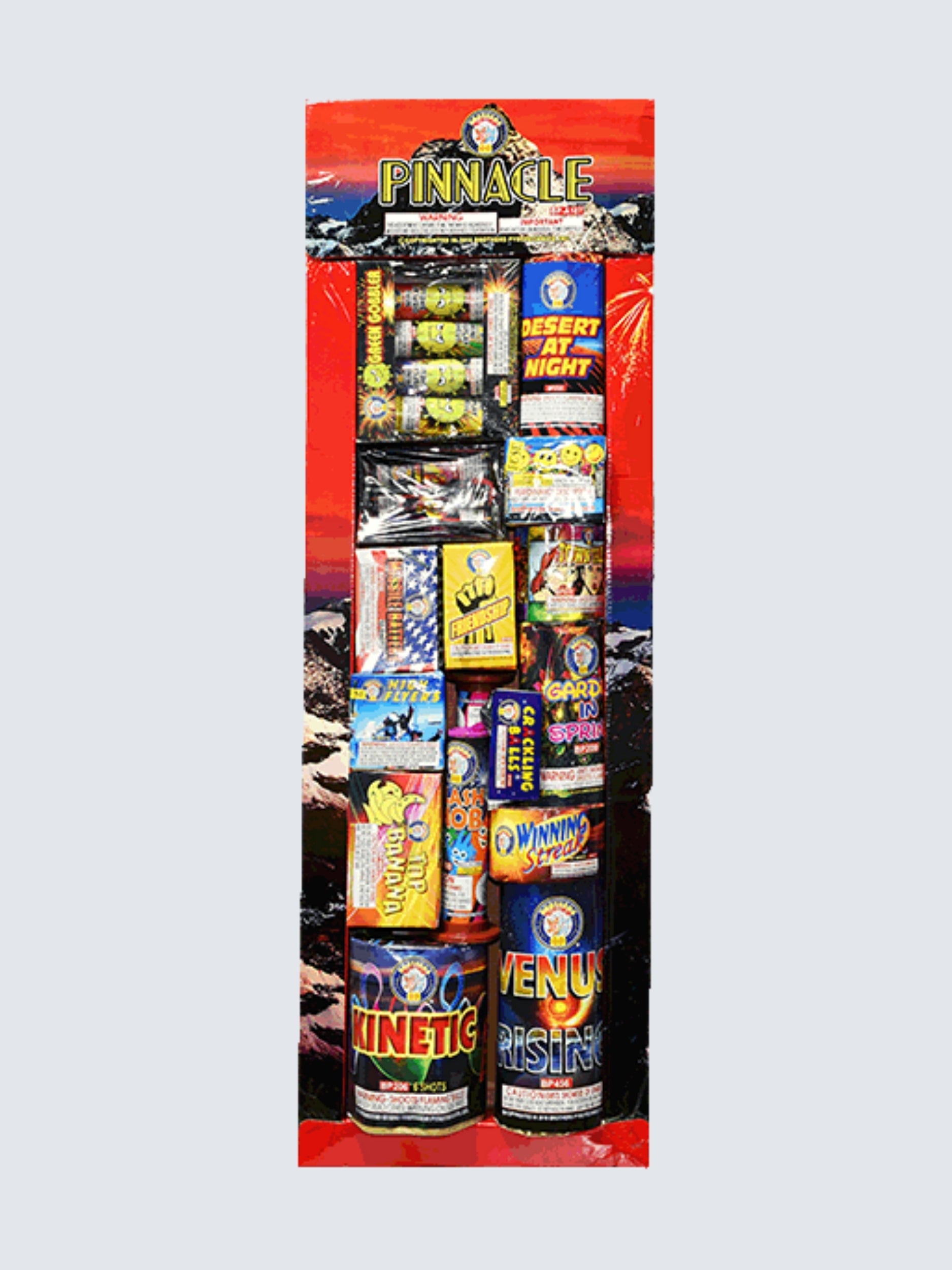 Pinnacle | Aerial & Ground Mix Variety Assortment by Brothers Pyrotechnics -Shop Online for Large Select Kit™ at Elite Fireworks!