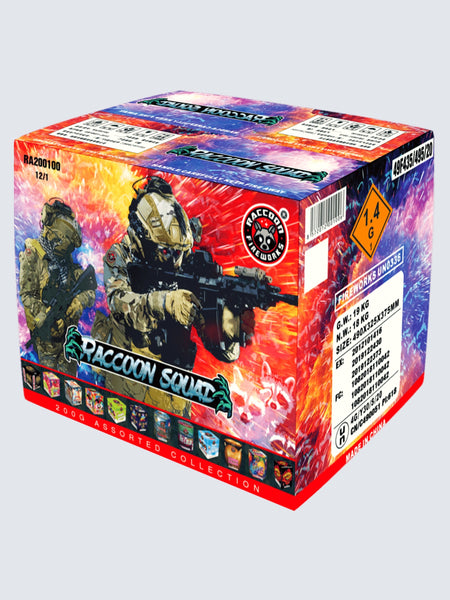 Raccoon Squad | 214 Shot Aerial Repeater Box Kit™ at Elite