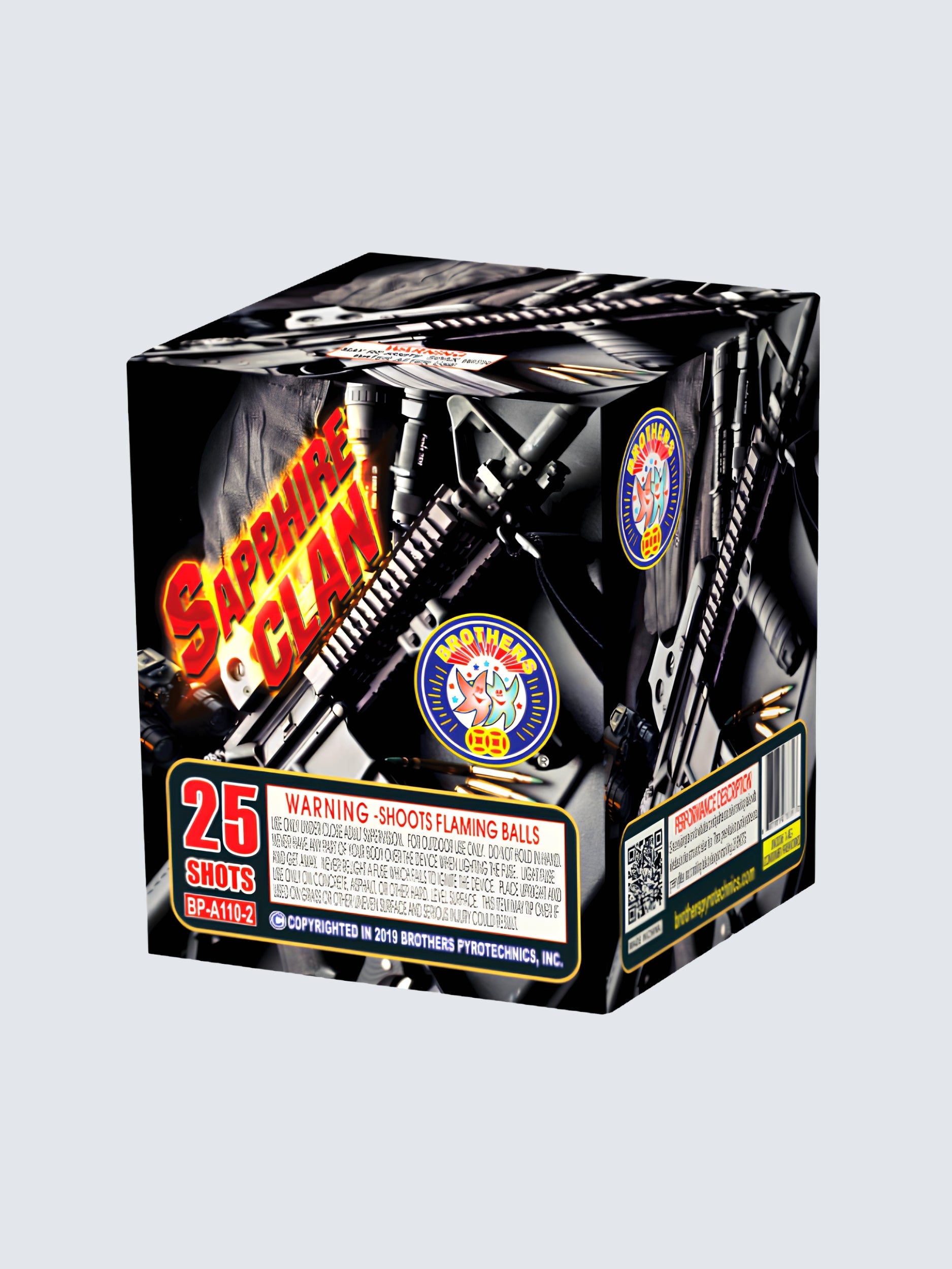 Rap Sheet | 300 Shot Box Kit™ - Crimson Bulls - Copper Devils - Sapphire Clan by Brothers Pyrotechnics -Shop Online for Standard Cake at Elite Fireworks!