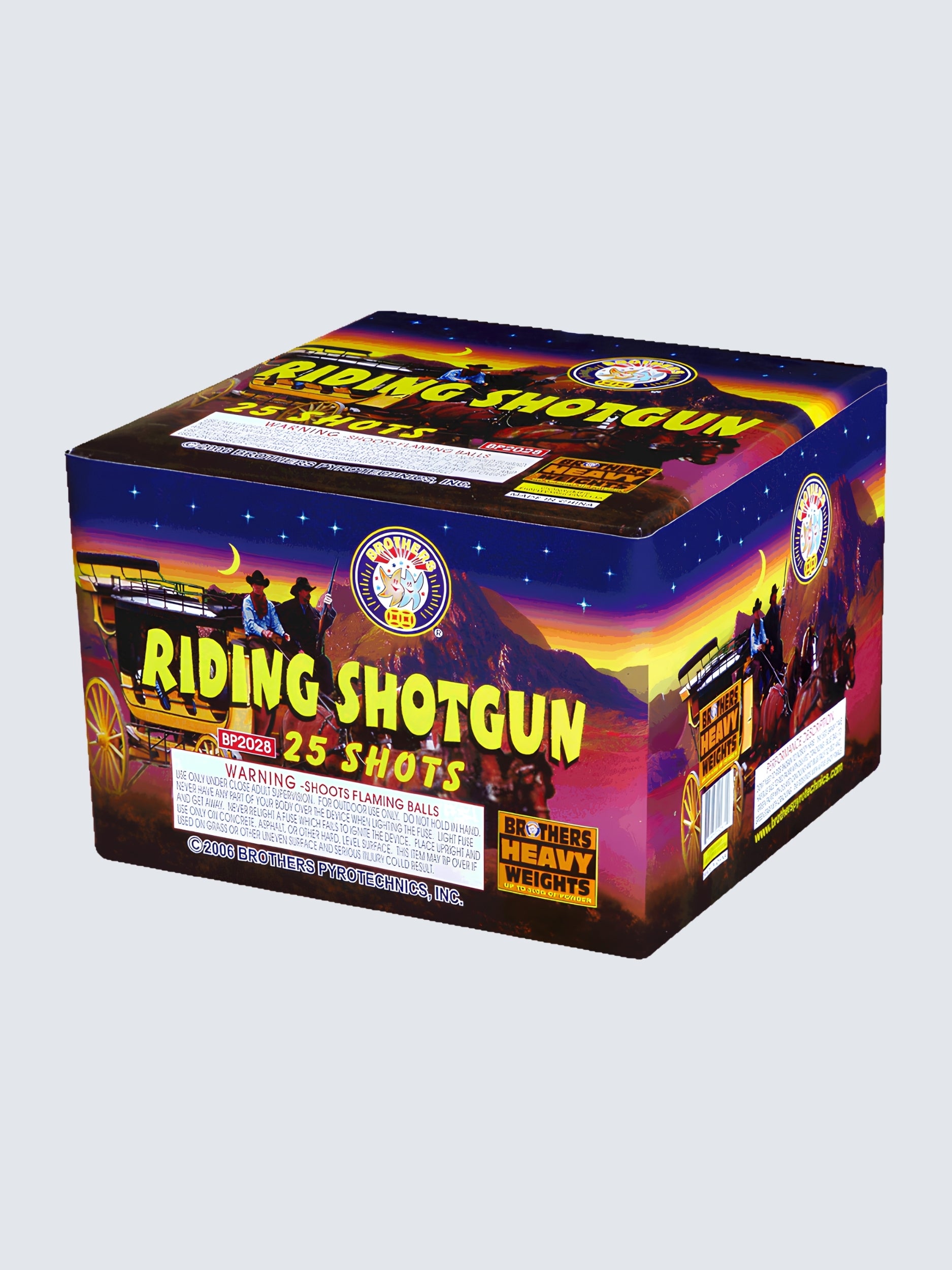 Riding Shotgun | 25 Shot Aerial Repeater by Brothers Pyrotechnics -Shop Online for Large Cake at Elite Fireworks!