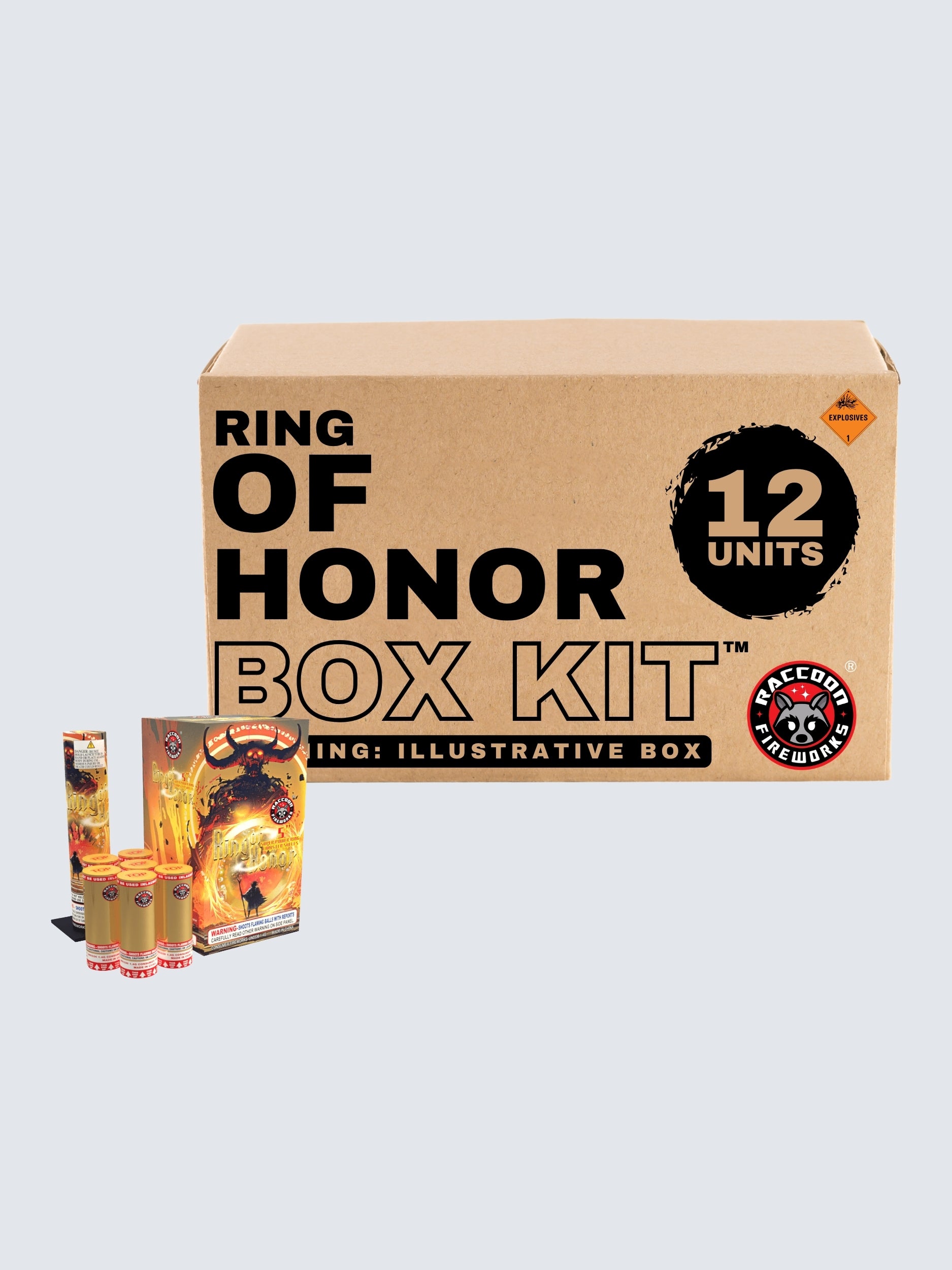 Ring of Honor | 6 Break Artillery Shell by Raccoon Fireworks -Shop Online for X-tra Large Canister Kit™ at Elite Fireworks!