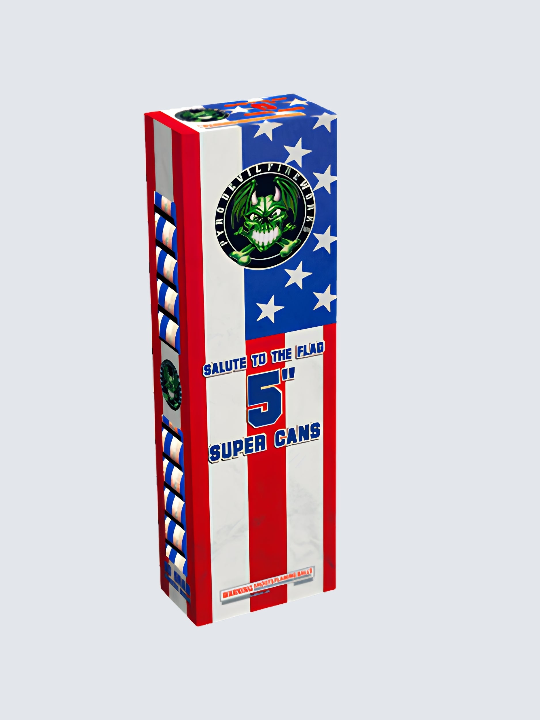 Salute To The Flag 5" Super Cans | 24 Break Artillery Shell by Pyro Demon -Shop Online for X-tra Large Canister Kit™ at Elite Fireworks!