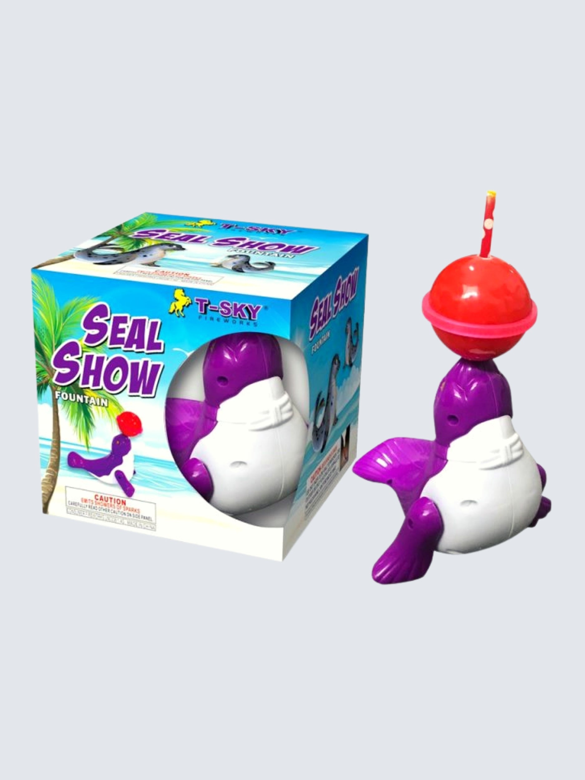Seal Show | X-tra Large™ Spinning Novelty Fountain Spur™ by T-Sky Fireworks -Shop Online for X-tra Large Novelty™ at Elite Fireworks!