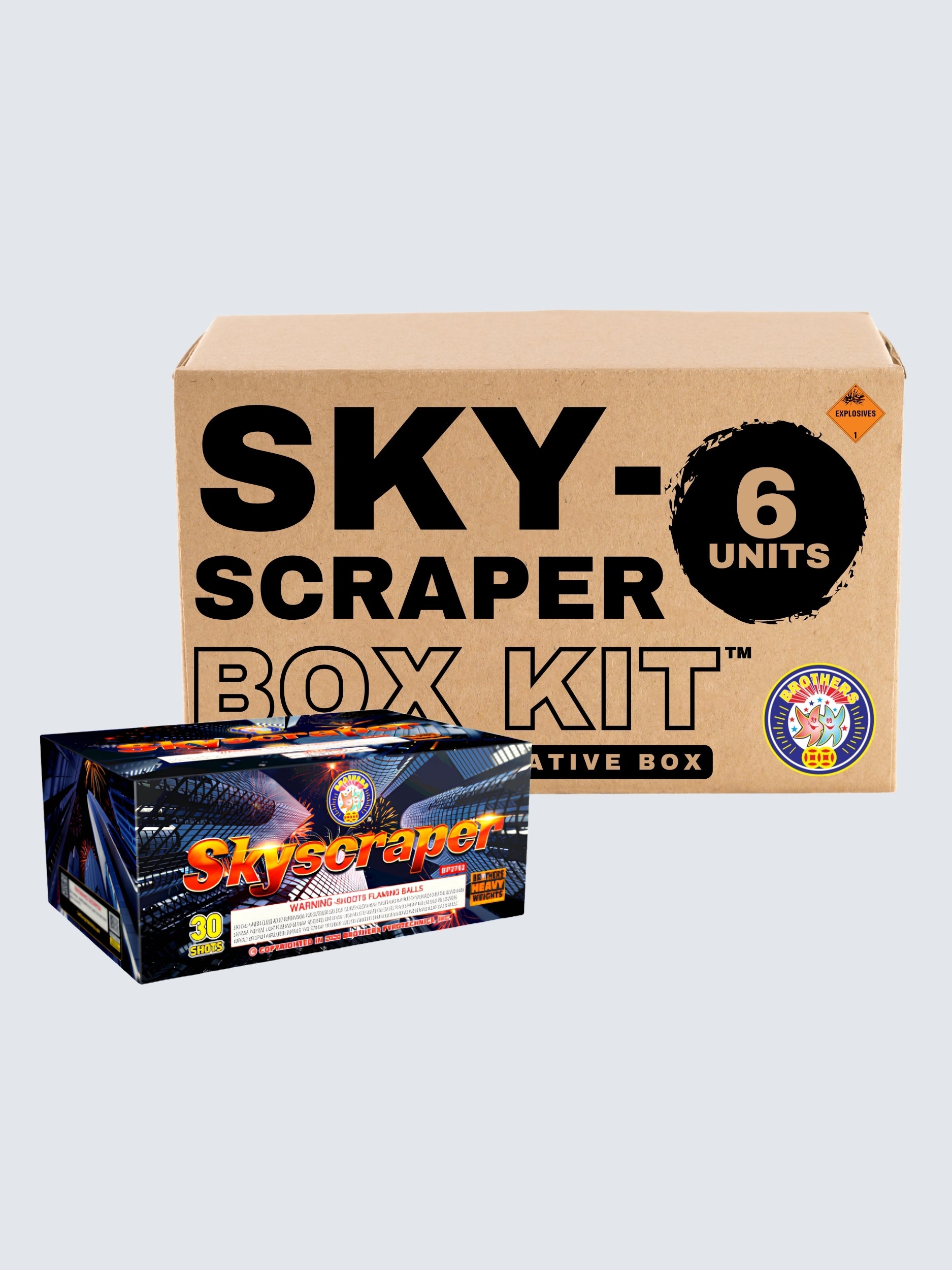 Skyscraper | 30 Shot Aerial Repeater by Brothers Pyrotechnics -Shop Online for X-tra Large Cake™ at Elite Fireworks!