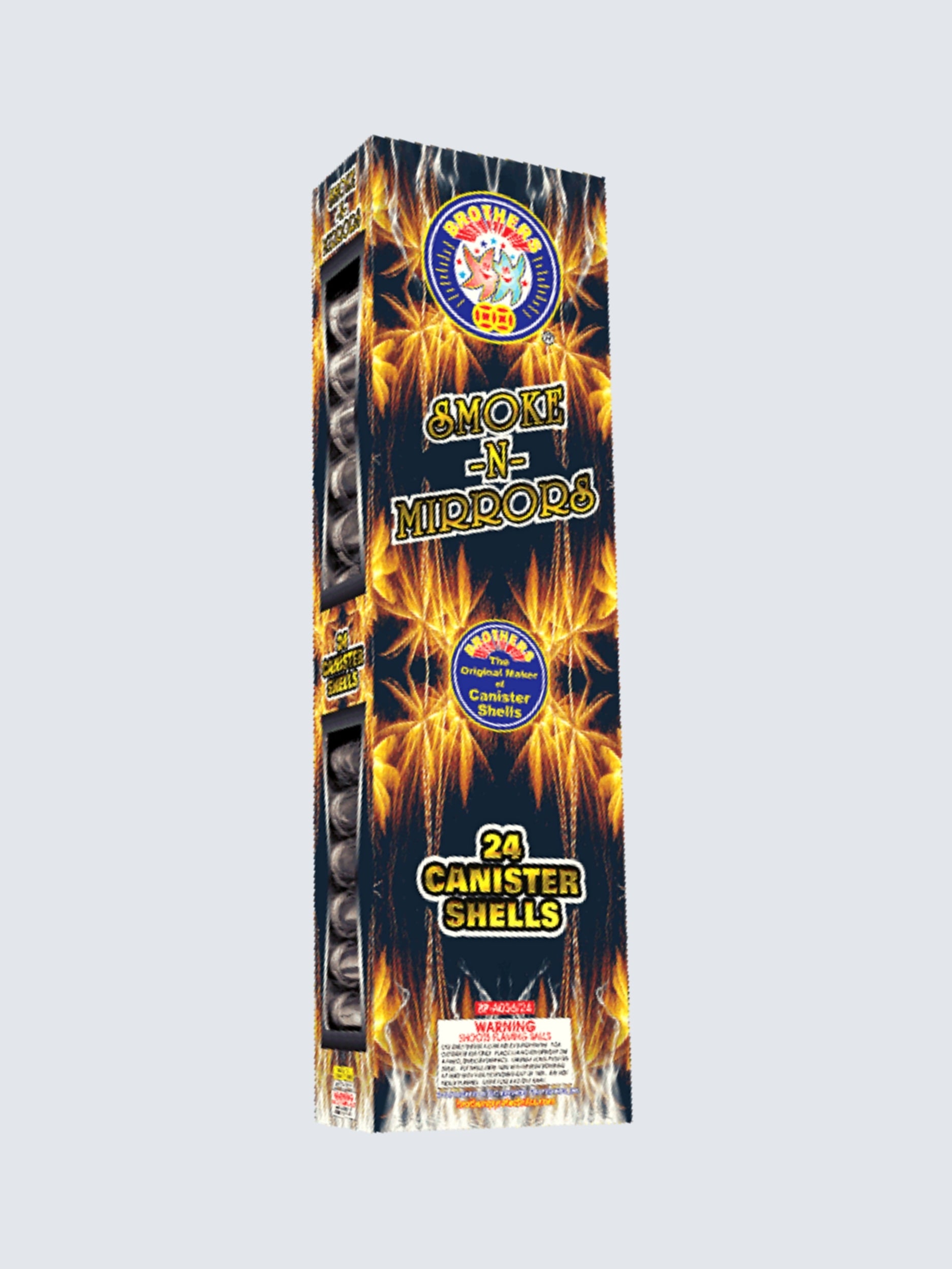 Smoke-N-Mirrors 24 | 24 Break Artillery Shell by Brothers Pyrotechnics -Shop Online for Large Canister Kit™ at Elite Fireworks!
