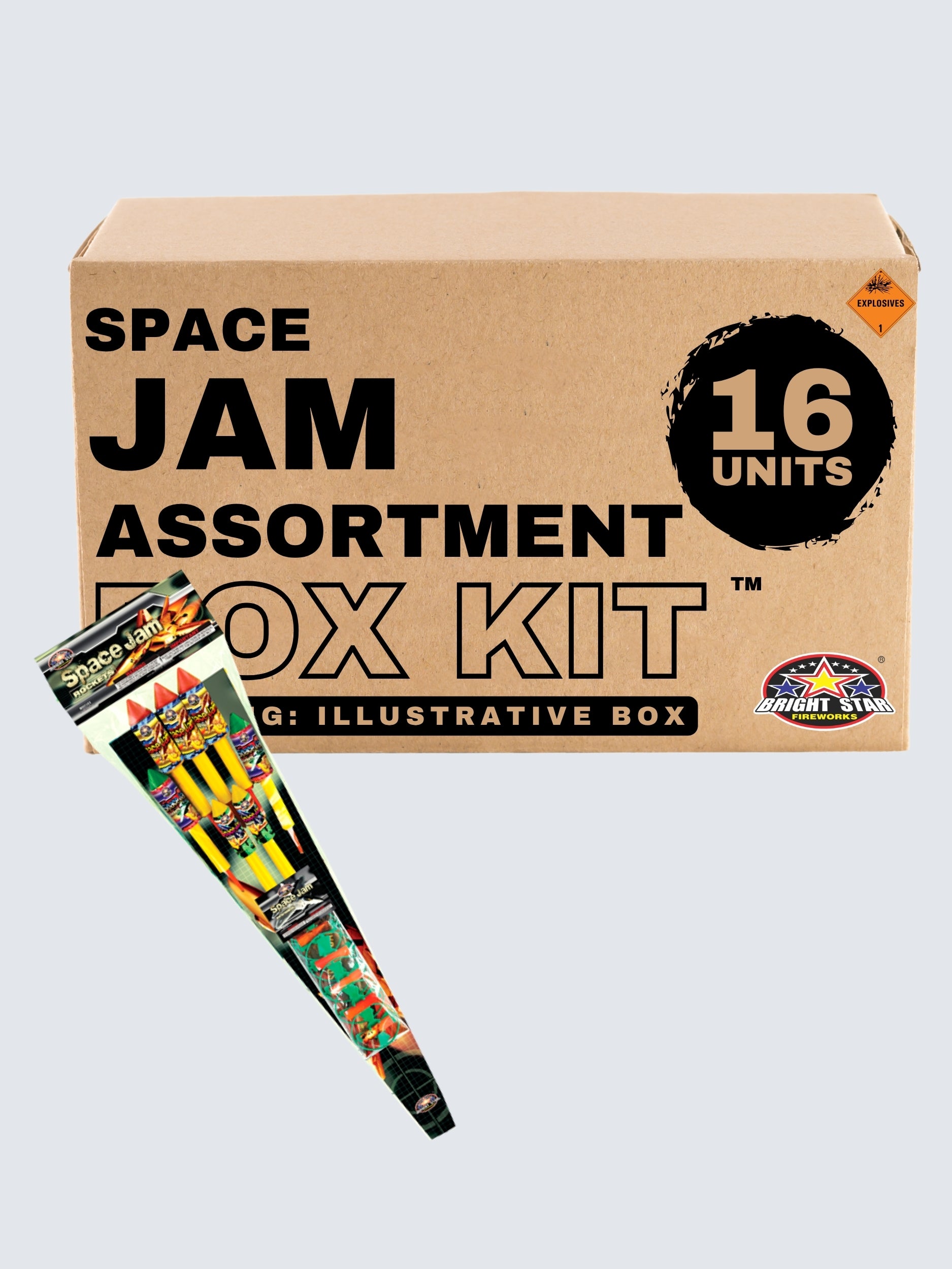 Space Jam Assortment | 37" Rocket Projectile by Bright Star Fireworks -Shop Online for Large Rocket at Elite Fireworks!