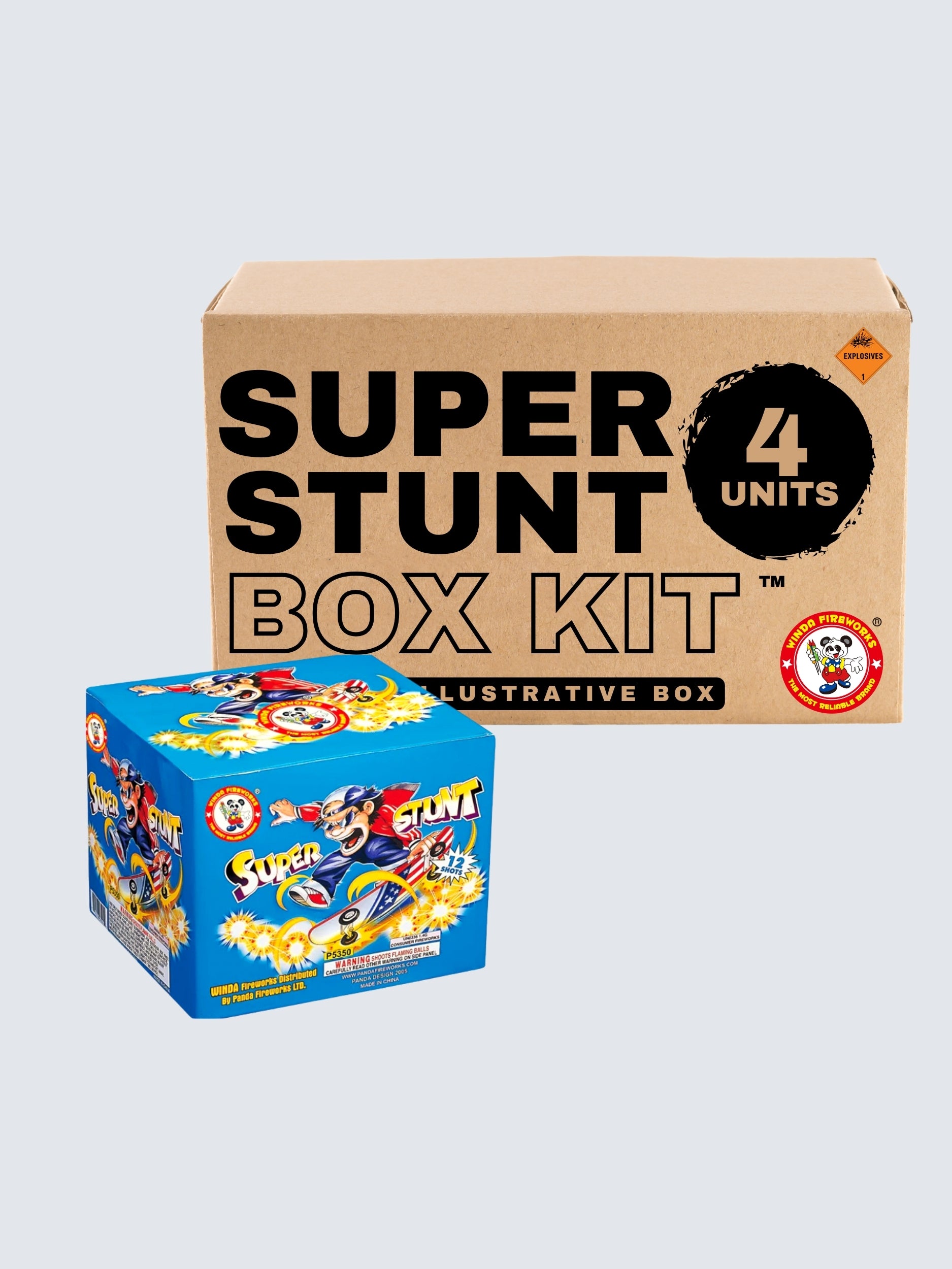Super Stunt | 12 Shot Aerial Repeater by Winda Fireworks -Shop Online for NOAB Cake at Elite Fireworks!