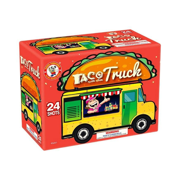 Taco Truck | 24 Shot Aerial Repeater by Winda Fireworks -Shop Online for Standard Cake at Elite Fireworks!