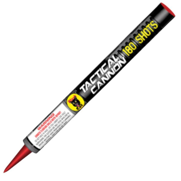 Tactical Cannon | 180 Shot Barrage Candle by Black Cat Fireworks -Shop Online for X-tra Large Candle™ at Elite Fireworks!