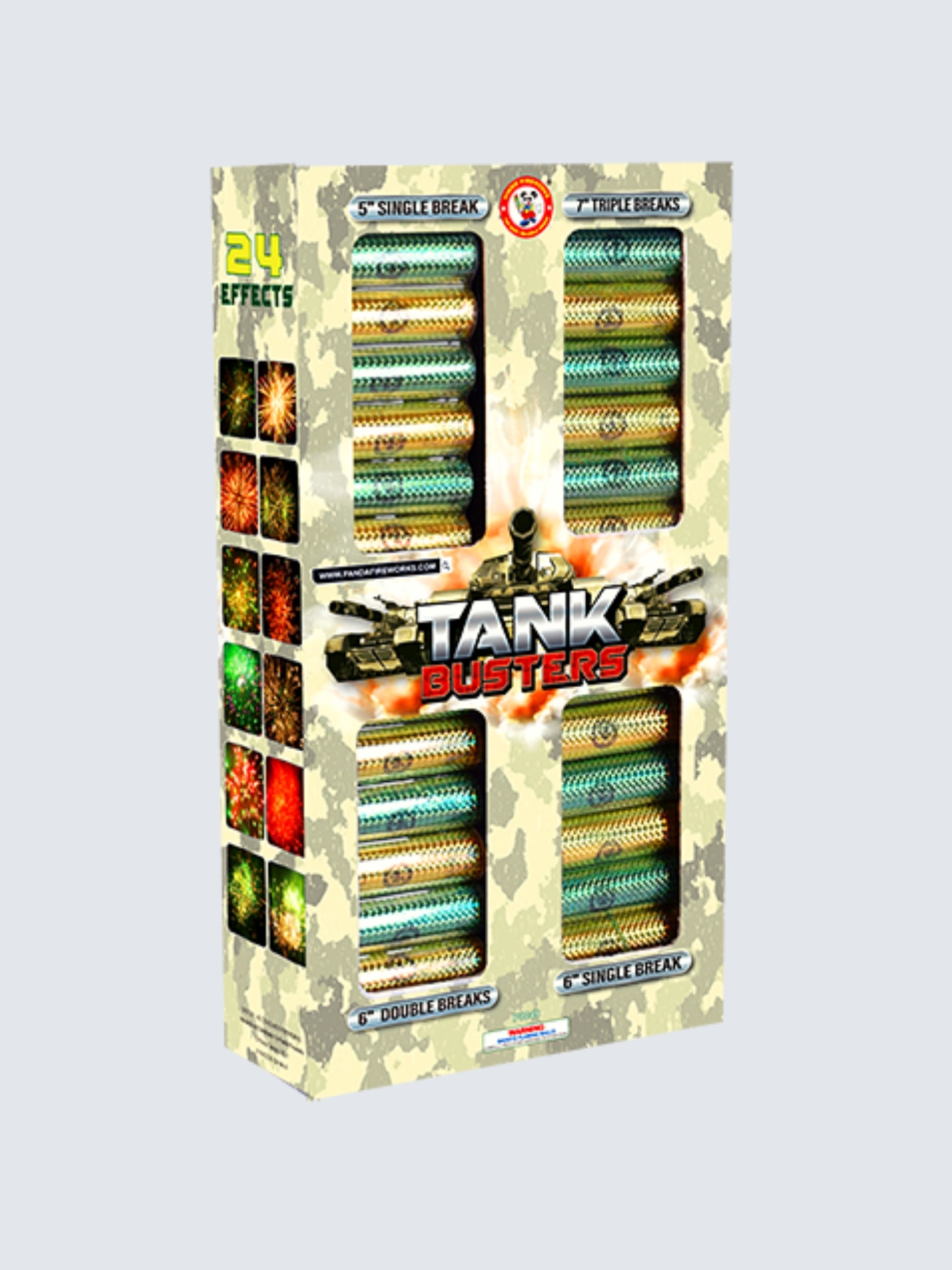 Tank Busters | 42 Break Artillery Shell by Winda Fireworks -Shop Online for XX-tra Large Canister Kit™ at Elite Fireworks!