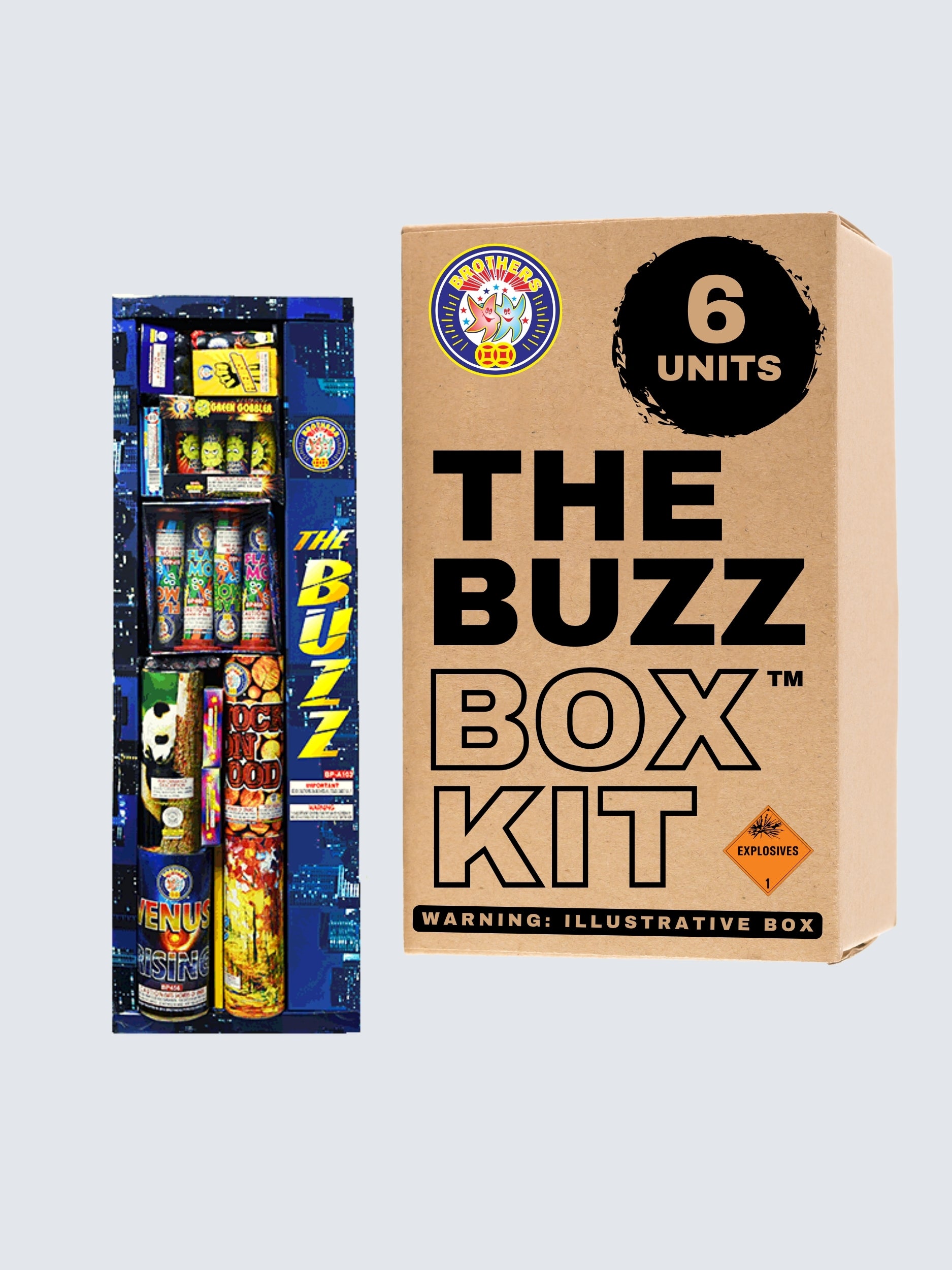 The Buzz | Safe & Sane Ground Variety Assortment by Brothers Pyrotechnics -Shop Online for Large Select Kit™ at Elite Fireworks!
