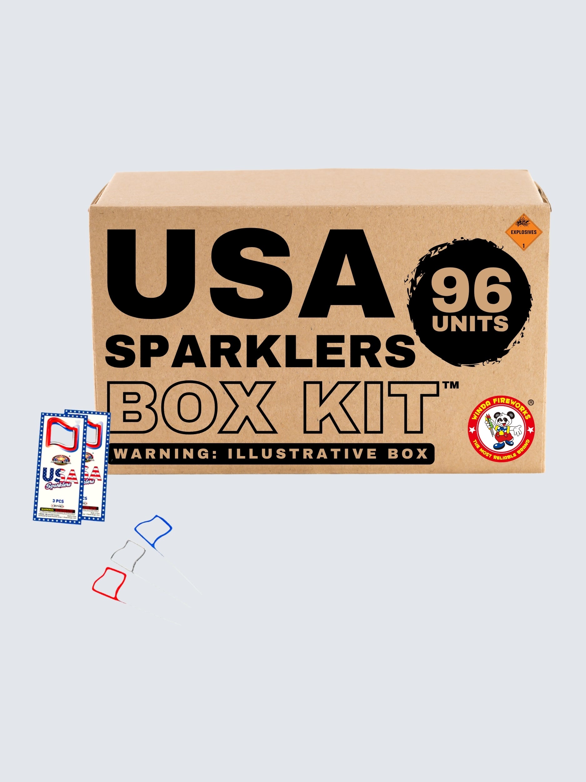 USA Sparklers | Special Shape Metal Handheld Sparkler by Bright Star Fireworks -Shop Online for Standard Sparkler at Elite Fireworks!