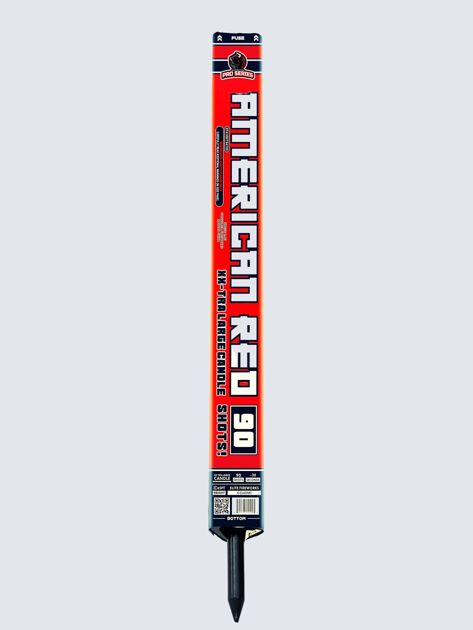 USA Valor Candle™ | 1350 Shot Box Kit™ - American Red™ - Liberty White™ - Patriotic Blue™ by American Pro Series® -Shop Online for X-tra Large Candle™ at Elite Fireworks!