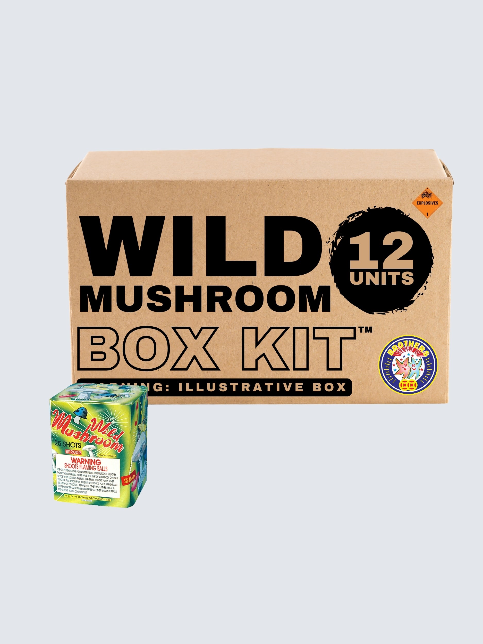 Wild Mushroom | 25 Shot Aerial Repeater by Brothers Pyrotechnics -Shop Online for Standard Cake at Elite Fireworks!