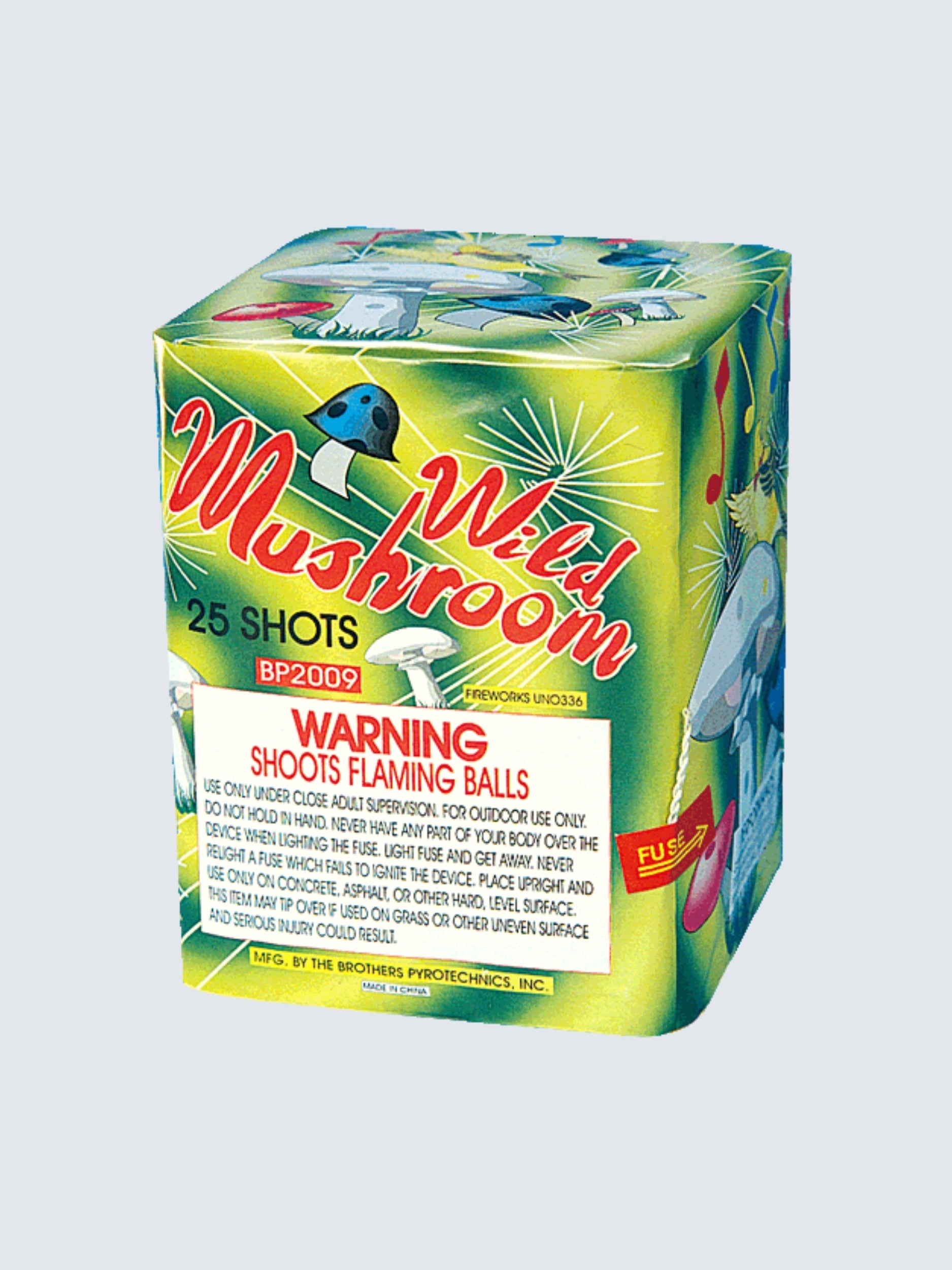 Wild Mushroom | 25 Shot Aerial Repeater by Brothers Pyrotechnics -Shop Online for Standard Cake at Elite Fireworks!