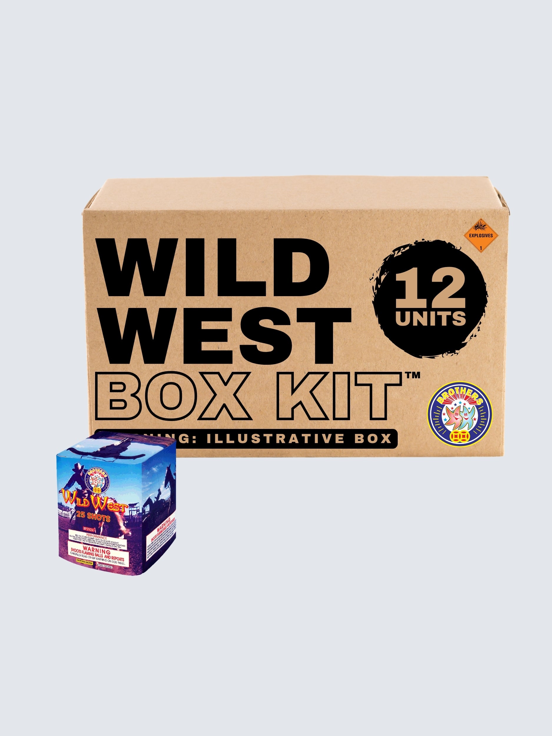 Wild West | 25 Shot Aerial Repeater by Brothers Pyrotechnics -Shop Online for Standard Cake at Elite Fireworks!