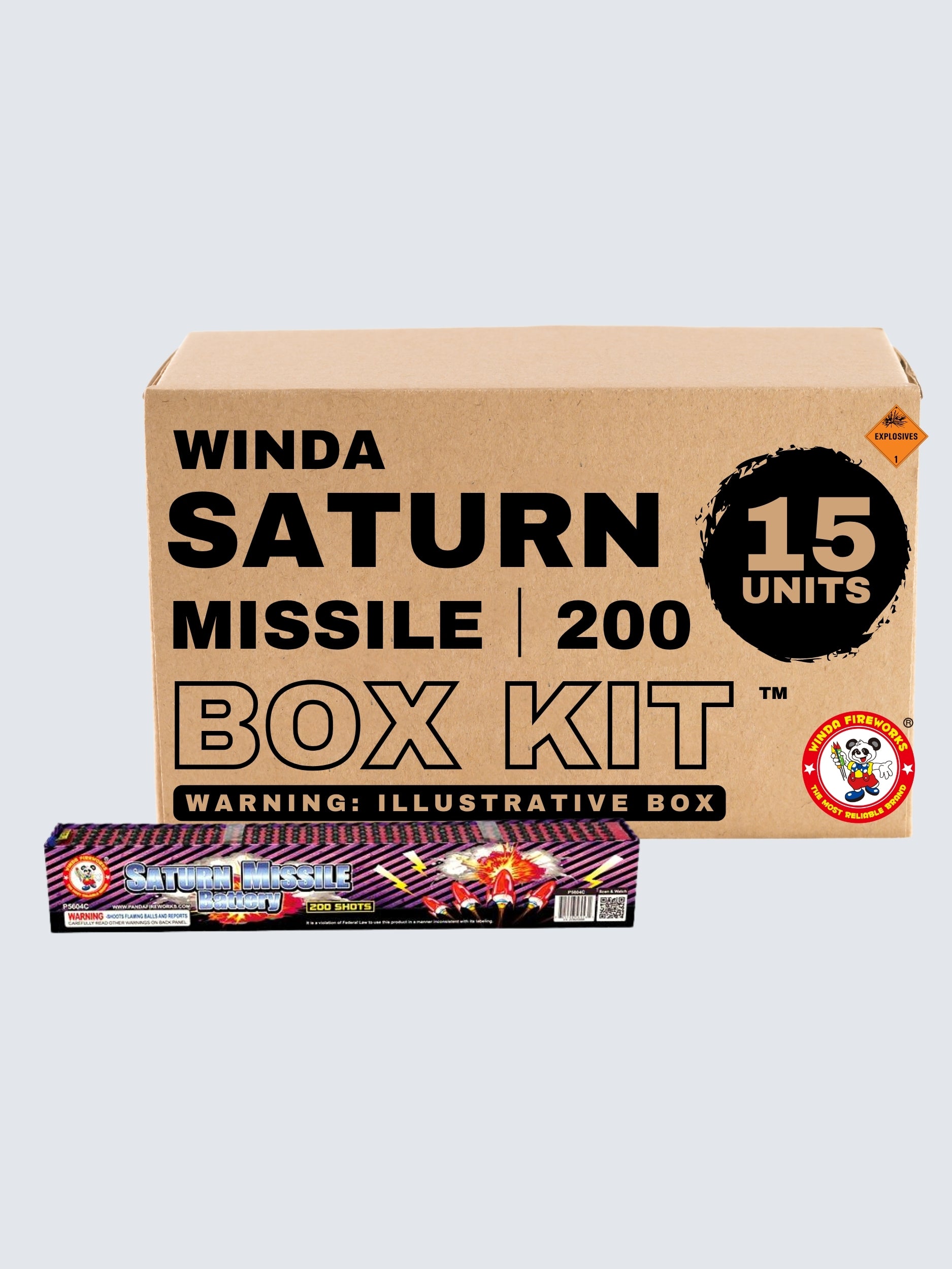 Winda Saturn Missile｜200 Shot Saturn Missile by Winda Fireworks -Shop Online for Standard Missile Base at Elite Fireworks!