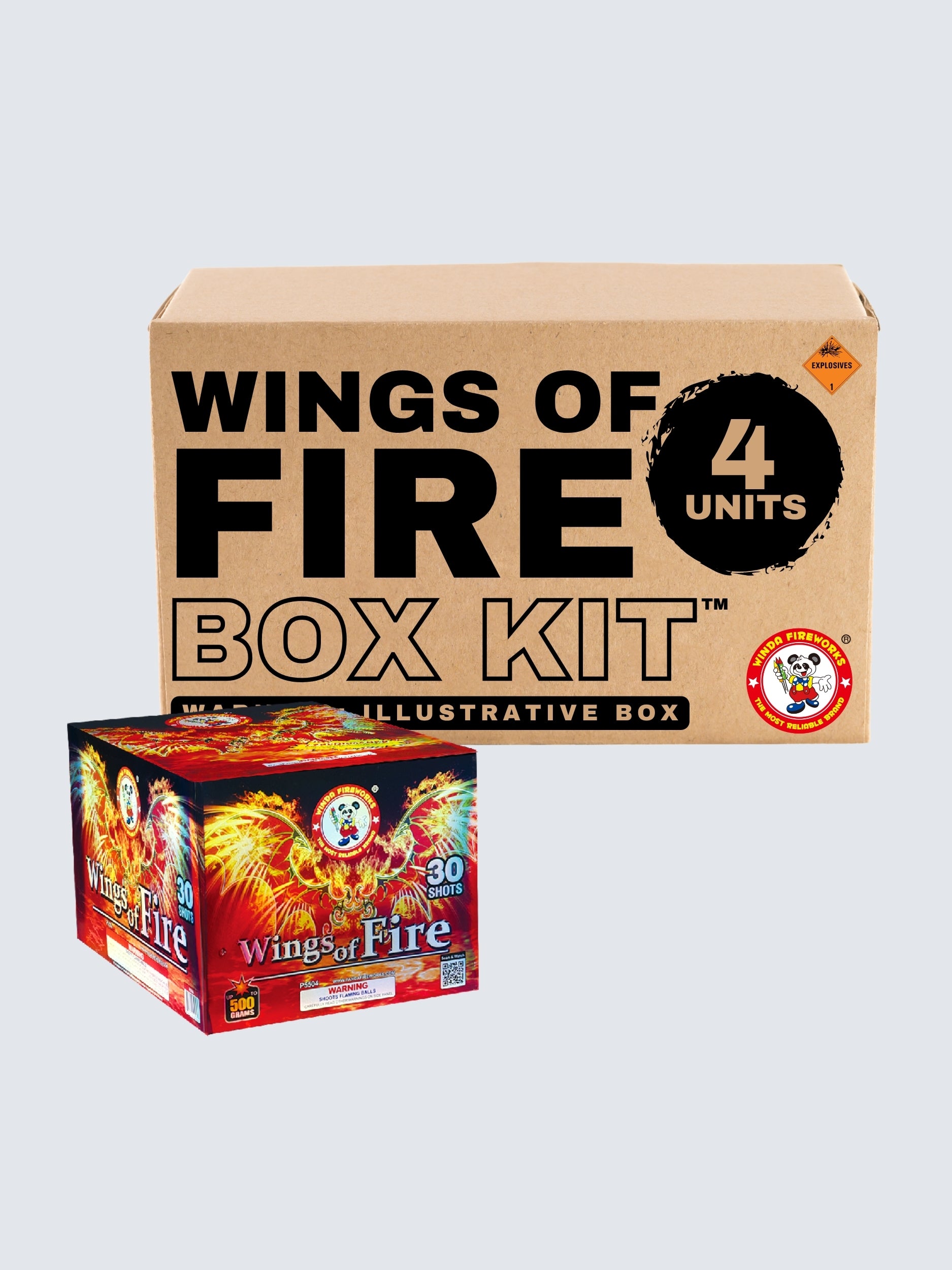 Wings of Fire | 30 Shot Aerial Repeater by Winda Fireworks -Shop Online for X-tra Large Cake™ at Elite Fireworks!