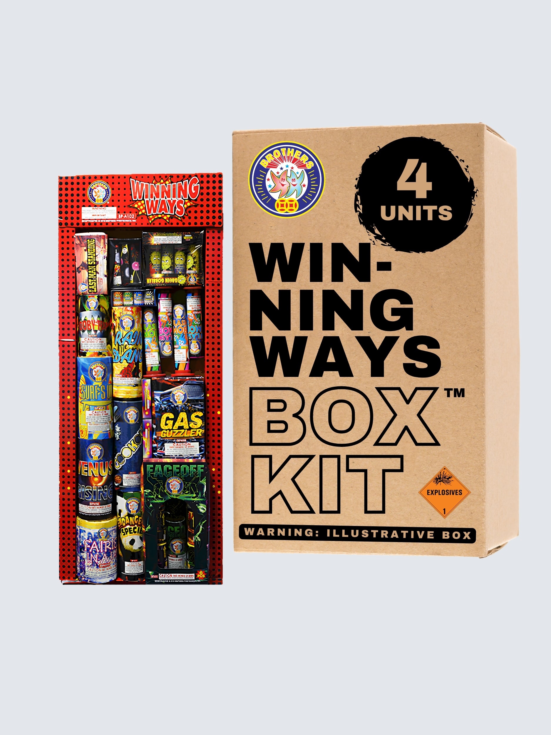Winning Ways | Safe & Sane Ground Variety Assortment by Brothers Pyrotechnics -Shop Online for Large Select Kit™ at Elite Fireworks!