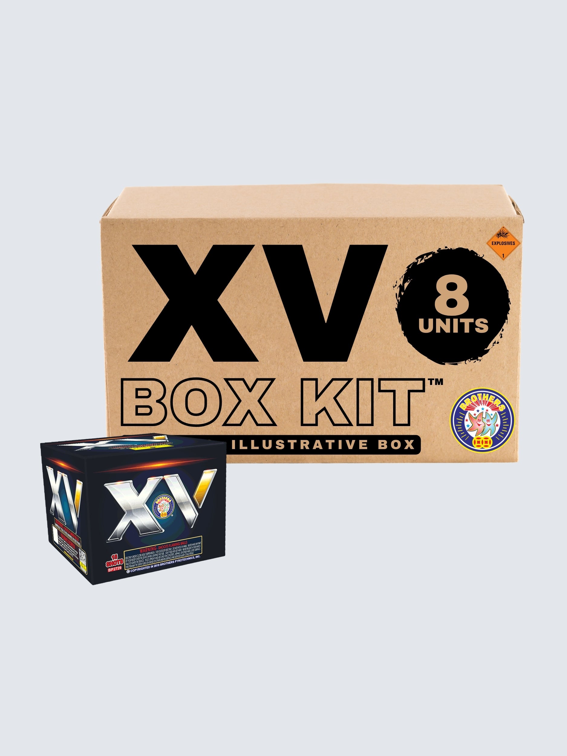 XV | 15 Shot Aerial Repeater by Brothers Pyrotechnics -Shop Online for Standard Cake at Elite Fireworks!