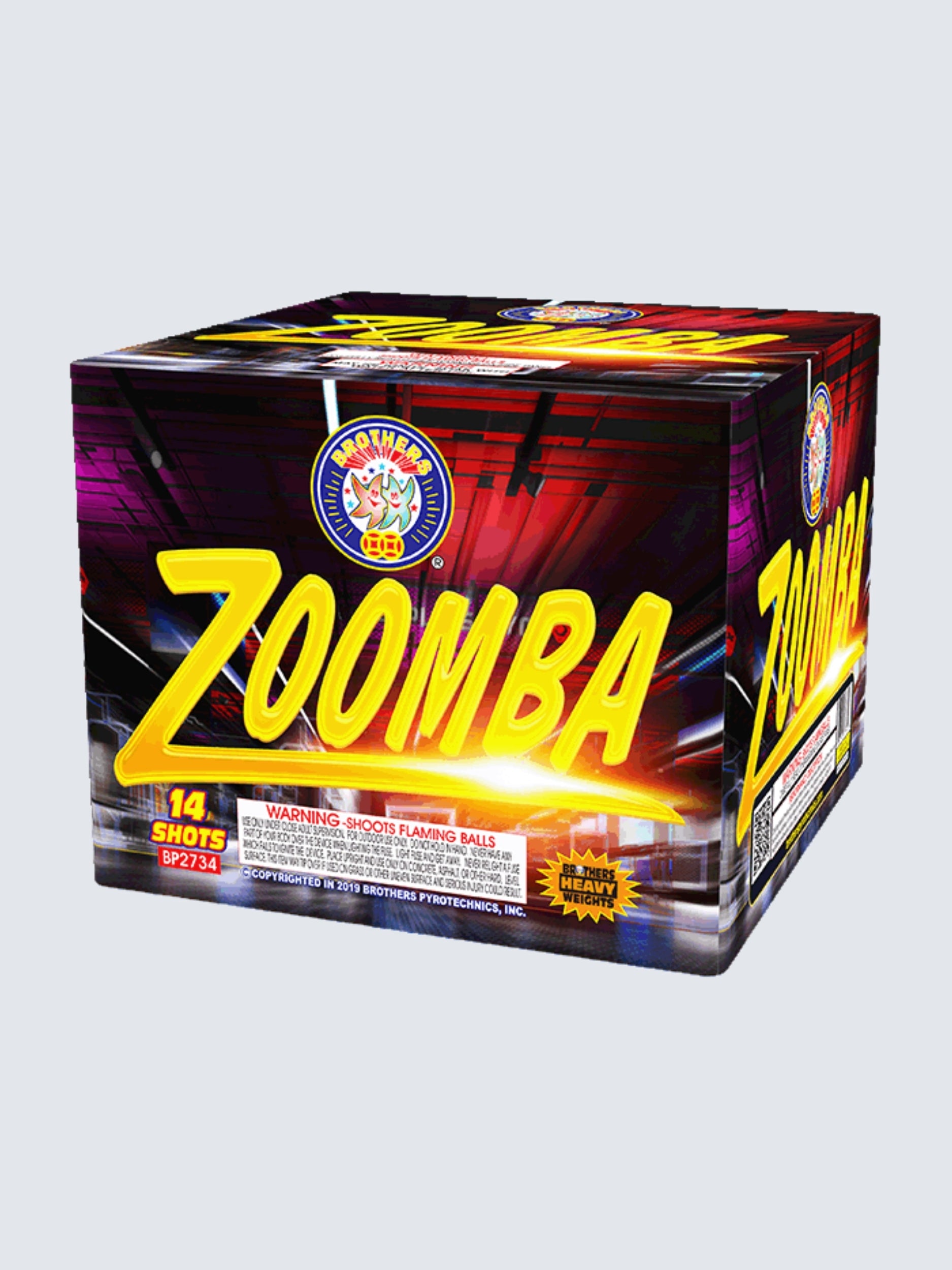 Zoomba | 14 Shot Aerial Repeater by Brothers Pyrotechnics -Shop Online for X-tra Large Cake™ at Elite Fireworks!